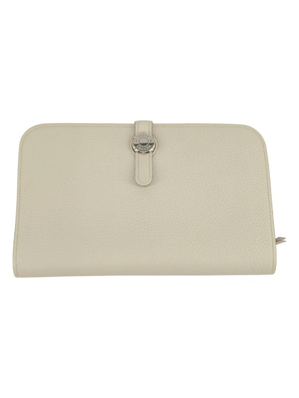 Hermes GM Dogon Duo Leather Wallet Beige
